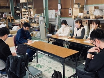 ニシト発條製作所さまでの制作依頼の様子